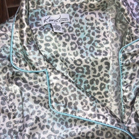 Kim Rogers leopard 2 piece pajama set size s - Picture 6 of 10